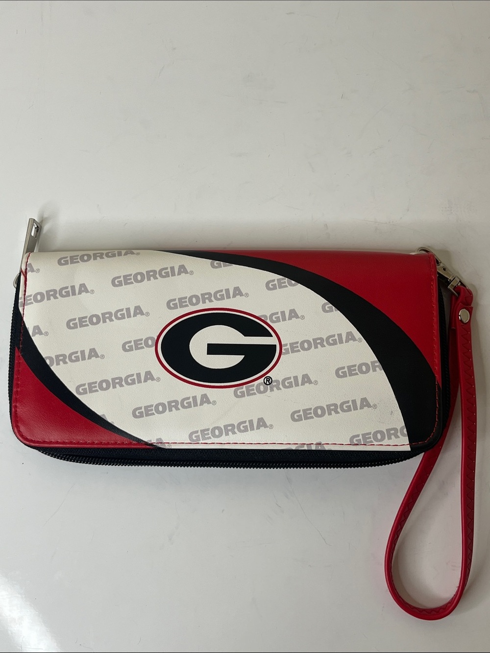 NCAA Georgia Bulldogs Curve Zip Organizer Wallet